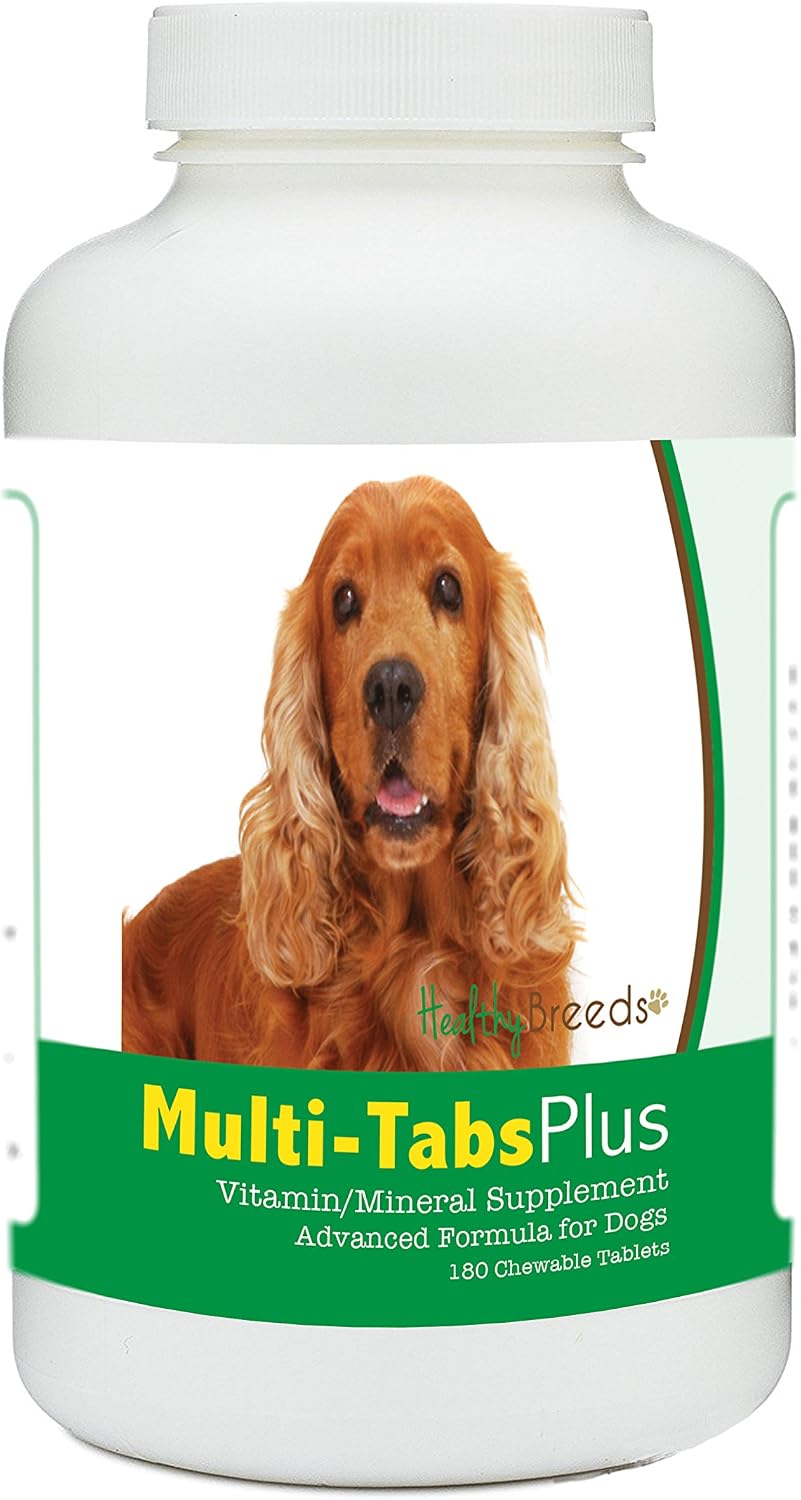 Healthy Breeds English Cocker Spaniel Multi-Tabs Plus Chewable Tablets 180 Count - görsel 1
