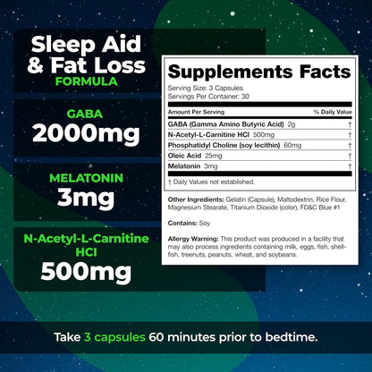 Species Nutrition Somalyze Stimulant Free Appetite Suppressant with GABA and Melatonin, Gluten-free Capsules, 90 Capsules