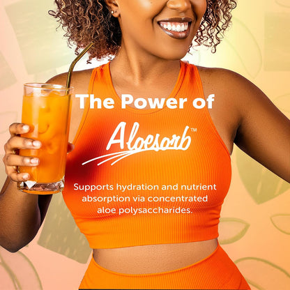 EcoDrink Nutrient Support Hydration Sachets, Peach Mango – 24 Sachets