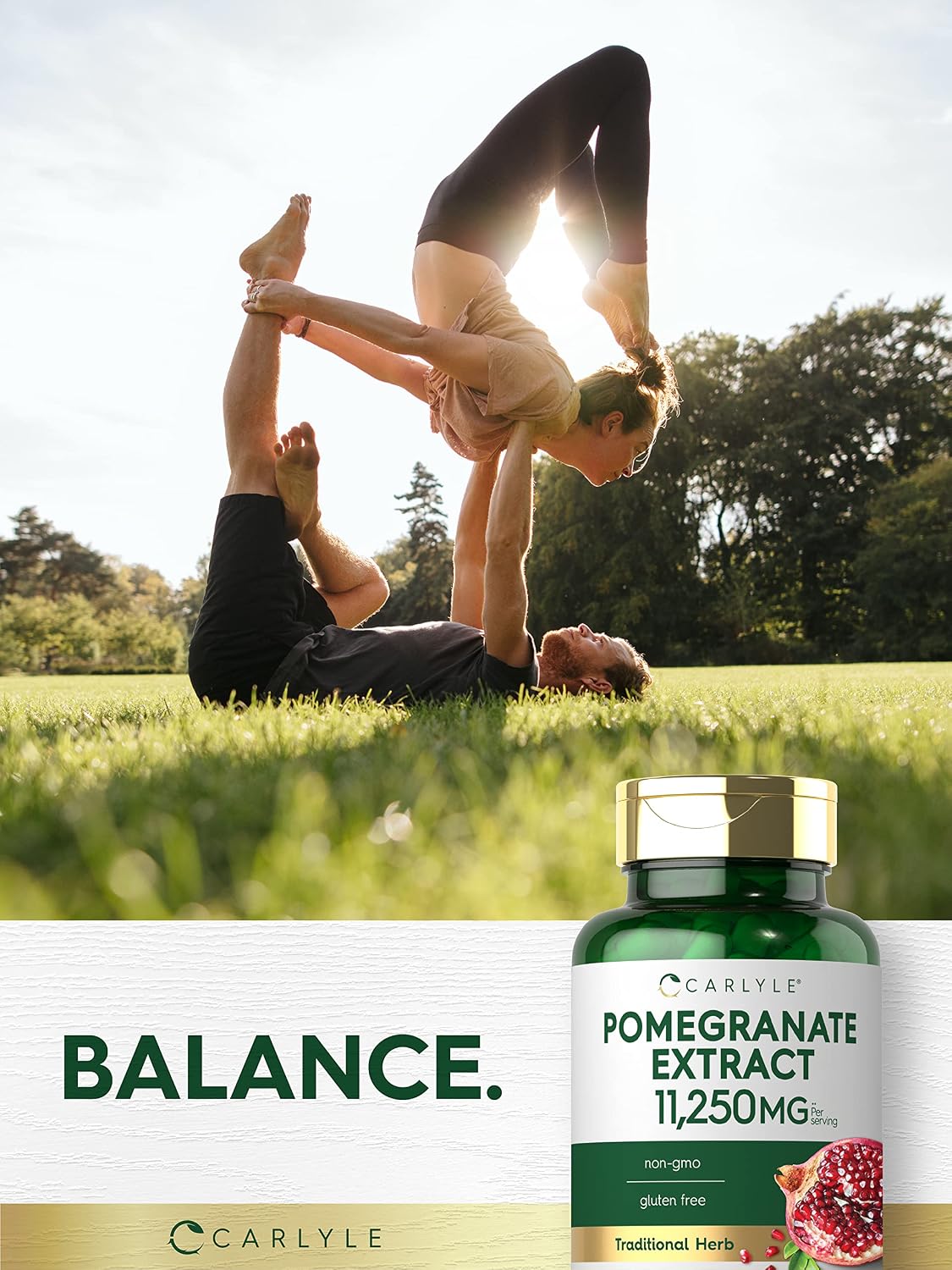 Carlyle Pomegranate Extract – 100 Capsules, Non-GMO, Gluten-free - görsel 6
