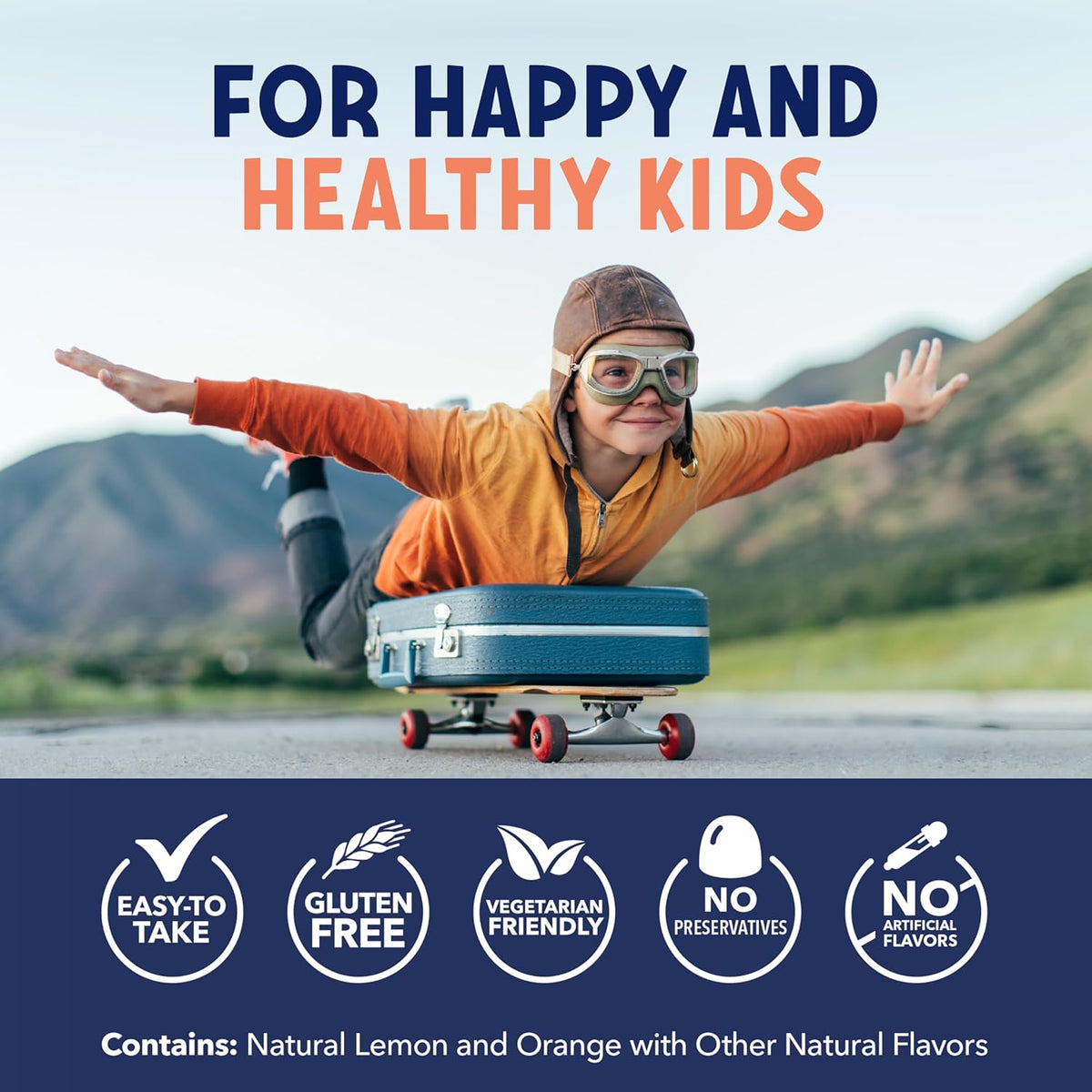 Havasu Nutrition Omega Gummies for Kids - Plant-Based Omega-3-6-9 + DHA, Lemon & Orange, 60 gummies - görsel 8