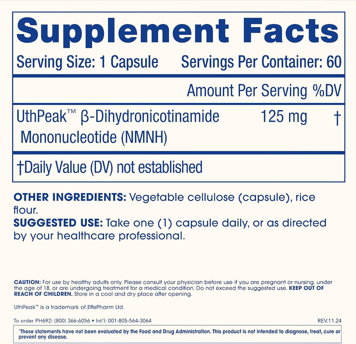 ProHealth Pure NMNH 125 mg, 60 Capsules – Advanced NAD+ Support with UthPeak™ Crystalline NMNH - görsel 6