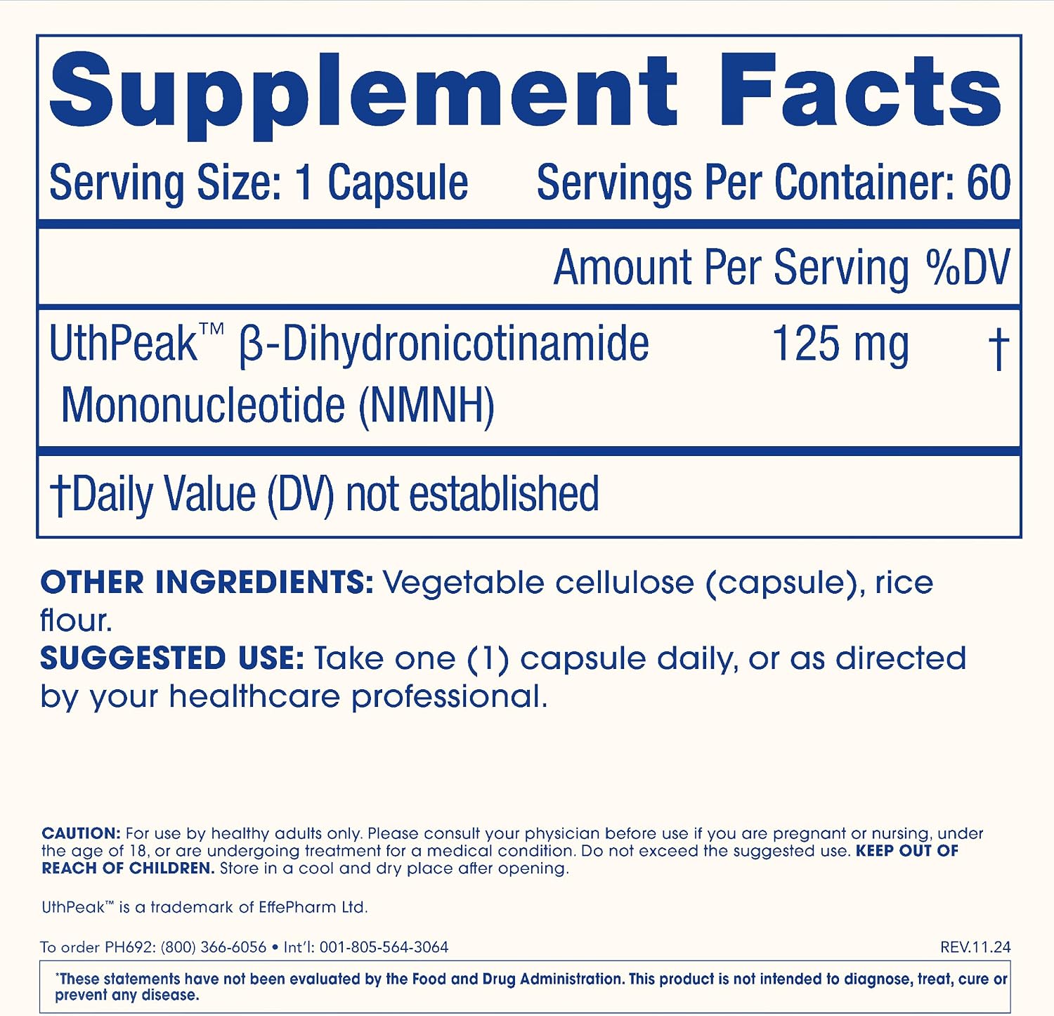 ProHealth Pure NMNH 125 mg, 60 Capsules – Advanced NAD+ Support with UthPeak™ Crystalline NMNH - görsel 6