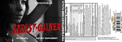 MINANATURALS Breast Gainer – Natural Herbal Breast Enhancement Supplement, 60 Tablets