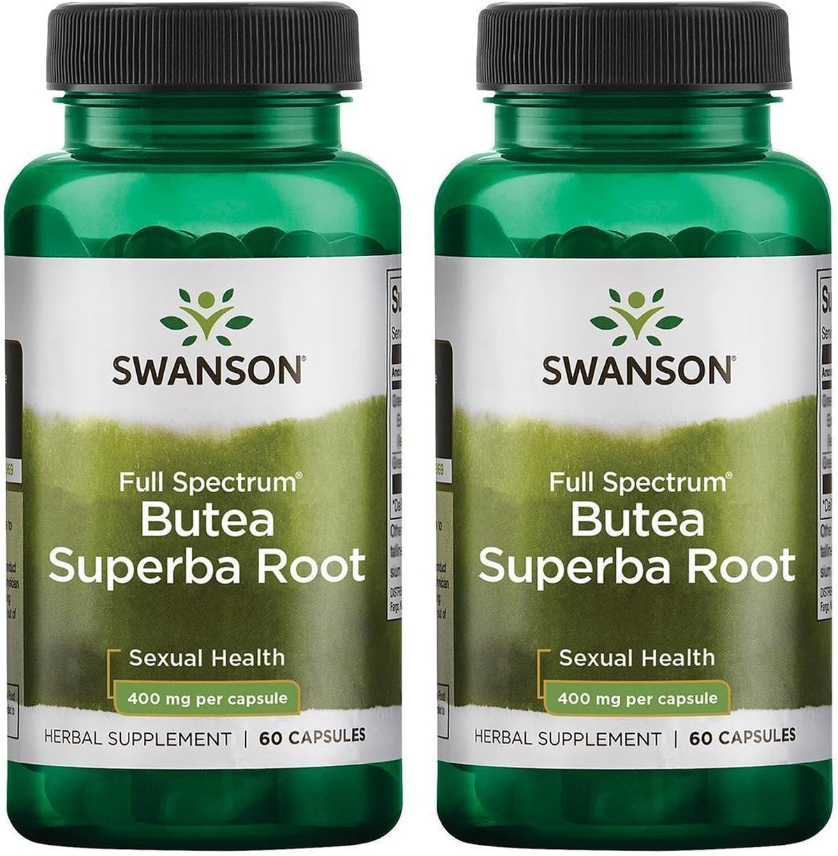 Swanson Butea Superba Root Full Spectrum Intimacy & Sexual Support 400 mg 60 Capsules (Pack of 2) - görsel 1