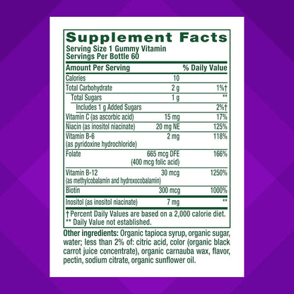 Vitafusion Vitamin B Complex Gummies - Strawberry Flavour - 60 Count