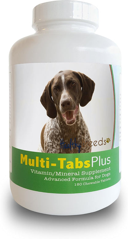 Healthy Breeds German Shorthaired Pointer Multi-Tabs Plus Chewable Tablets, 180 Count