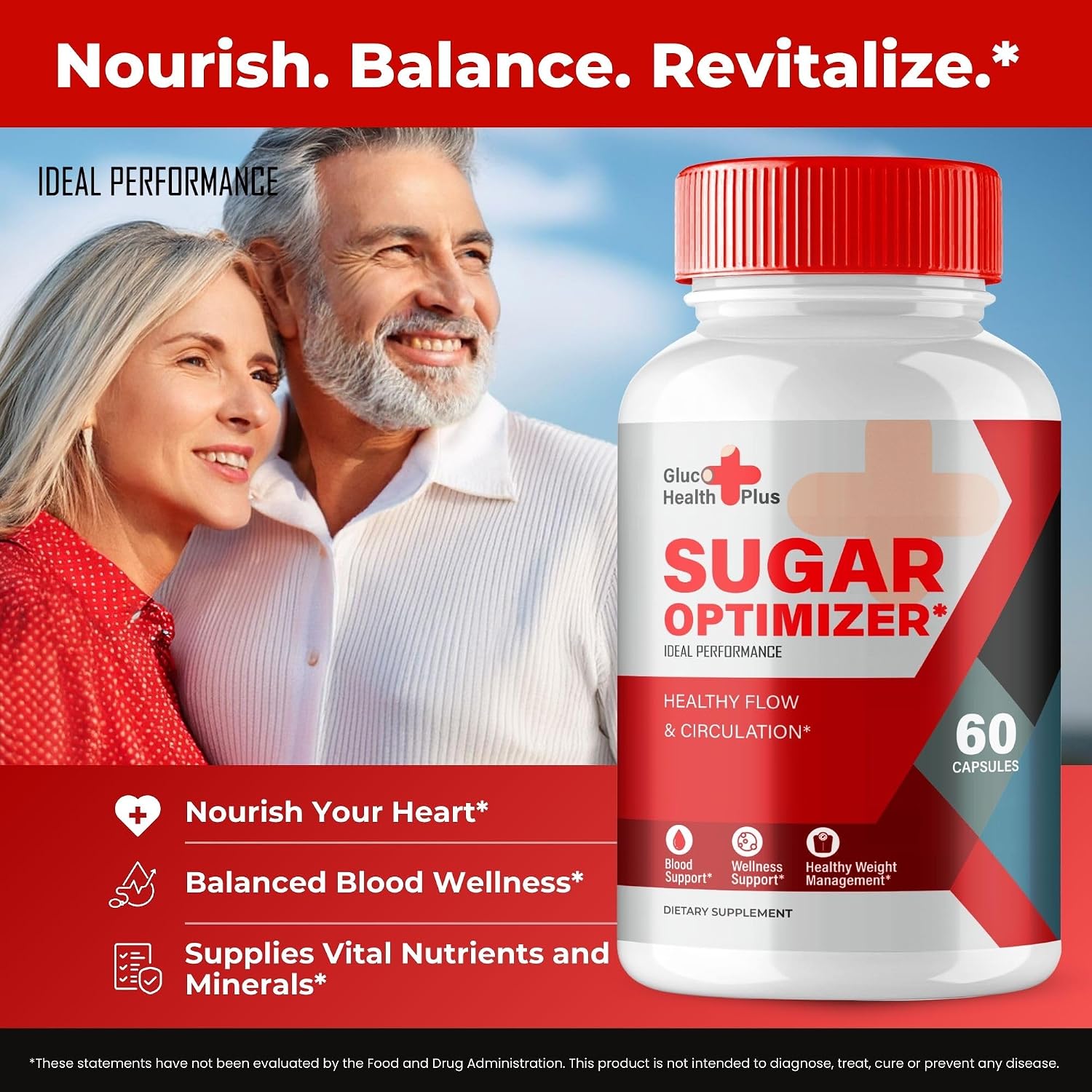Gluco Health Plus Blood Formula Support Supplement Capsules, Official GlucoHealth Blood Pills, Premium Formula for Healthy Circulation & Stable Levels, All Natural Health Support Reviews (2 Pack) - görsel 5