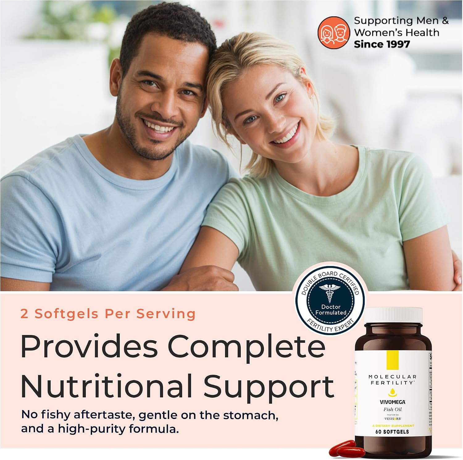 VIVOMEGA Fish Oil with VESIsorb – Fertility Supplement for Women and Men - görsel 6