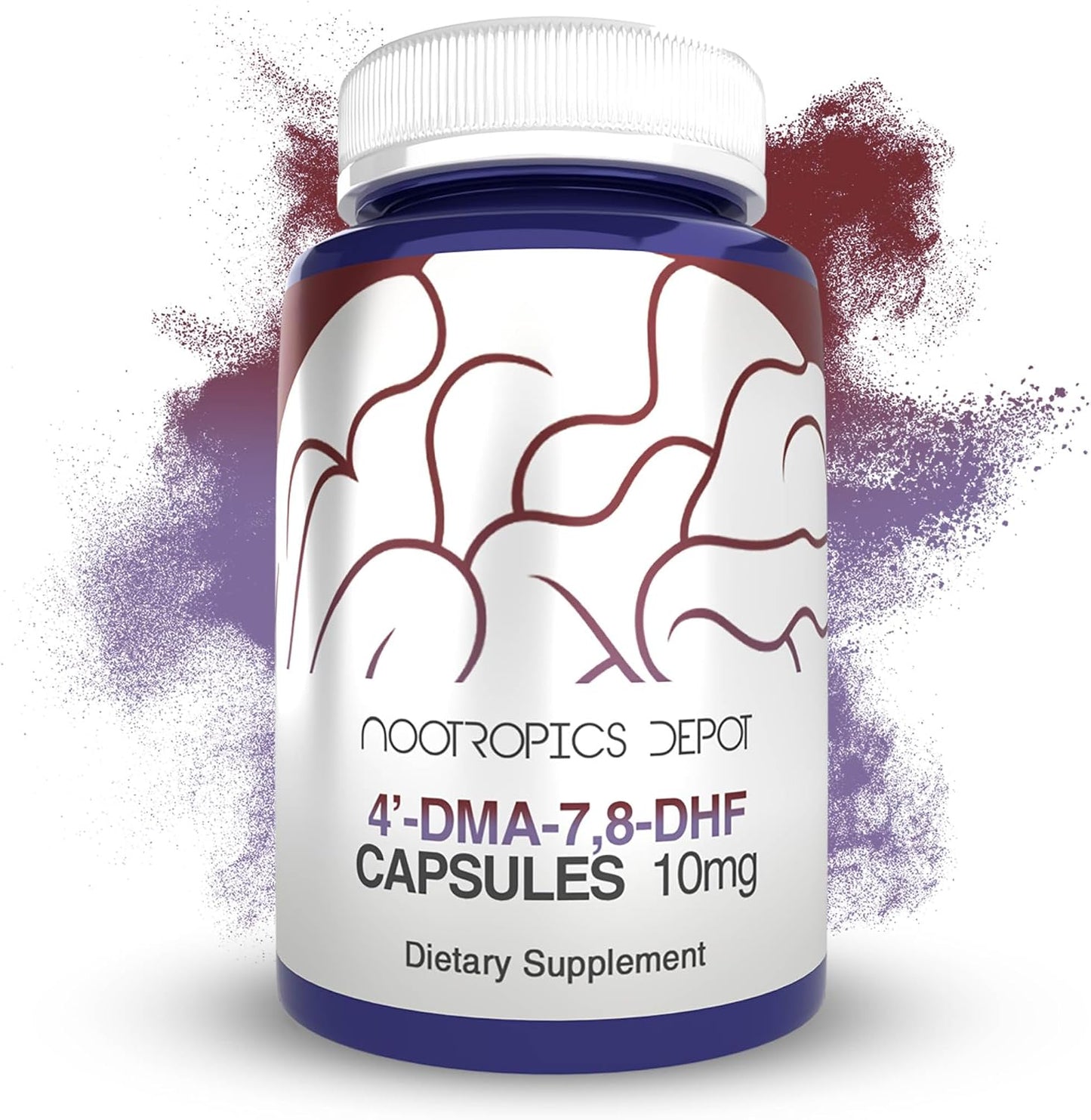 Nootropics Depot 4'-DMA-7,8-DHF 10mg Capsules (30 Count) - görsel 1