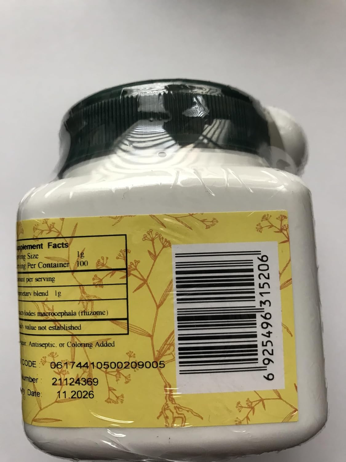Bai Zhu - Atractylodes Rhizome, 100g (E-Fong) - görsel 2
