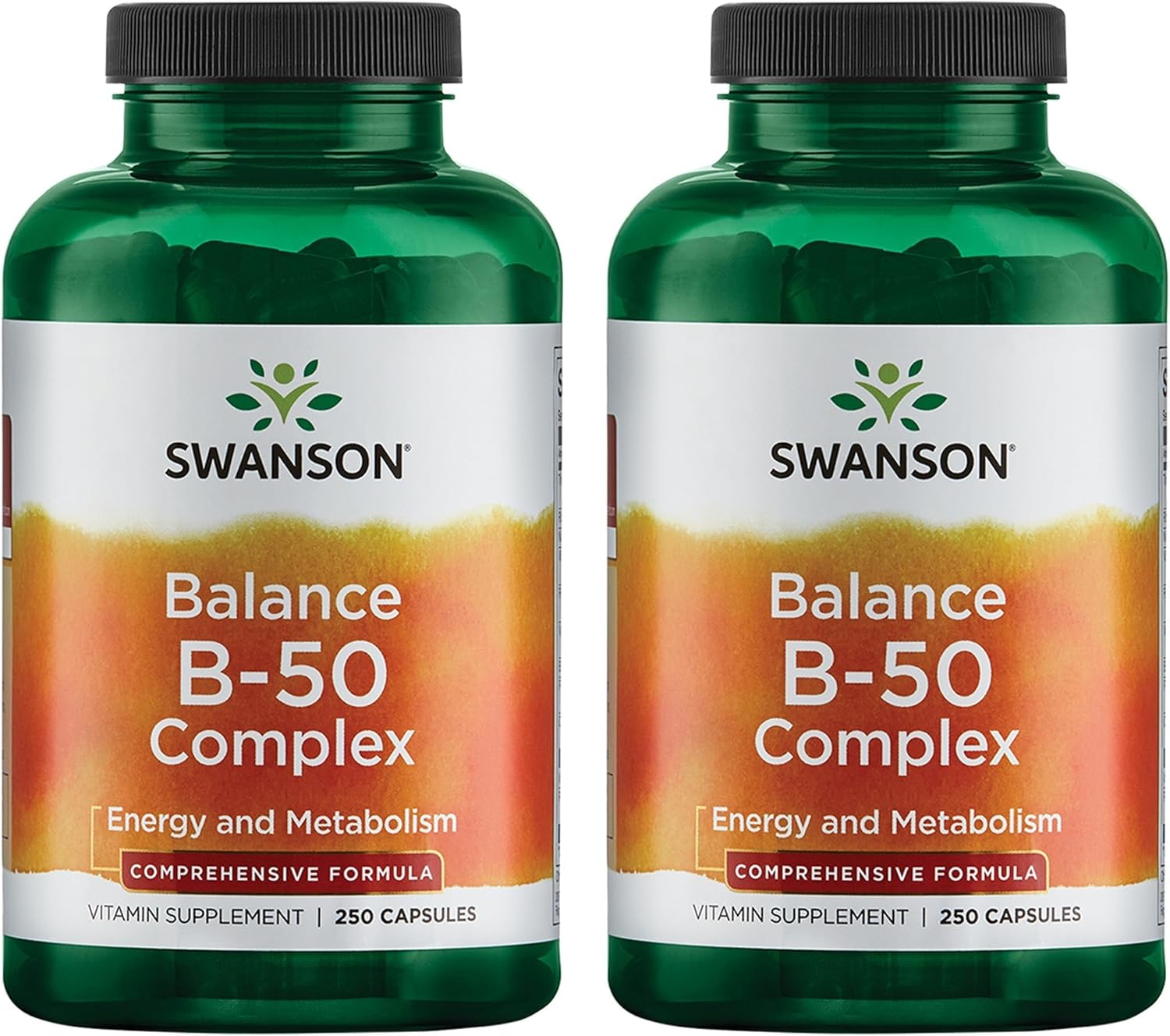 Swanson Balance B-50 High-Potency B Vitamin Complex - 250 Capsules - görsel 8