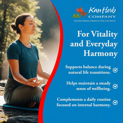 Kan Herbs Two Immortals – Traditional Chinese Herbal Formula for Menopause Support, 120 Tablets