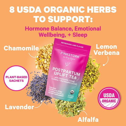 Pink Stork Postpartum Essentials Kit – Hormone Balance, Recovery & Mood Support for New Mum
