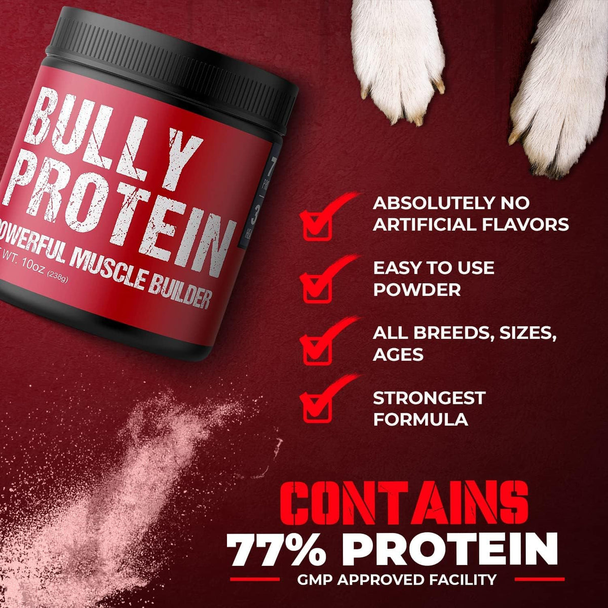 Convenient Real Meat Protein Powder for Dogs – 283g Pure Protein Supplement - görsel 4
