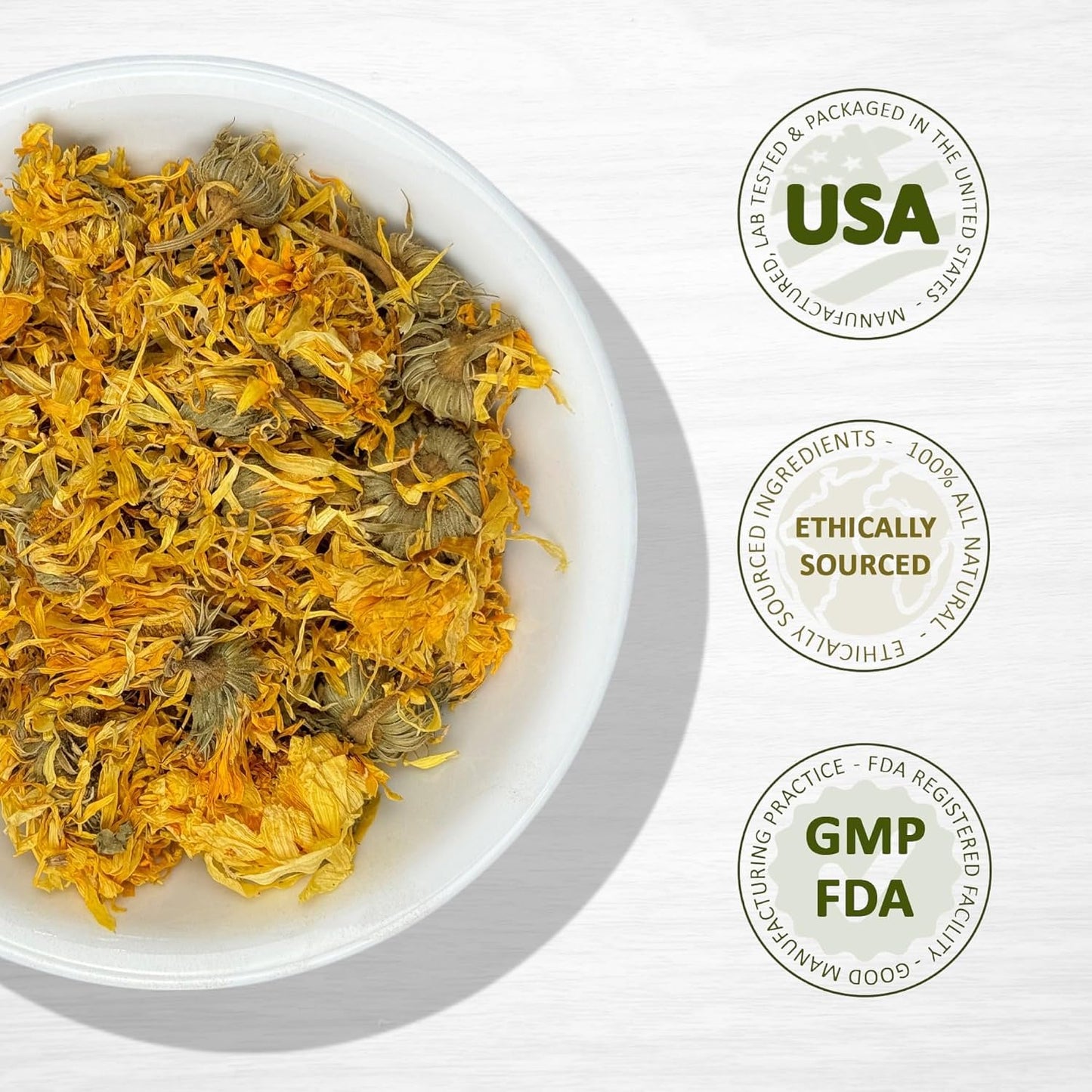 Evergreen Herbs Calendula Flowers - Tamper-Proof Seal for Freshness, 113 g - görsel 4