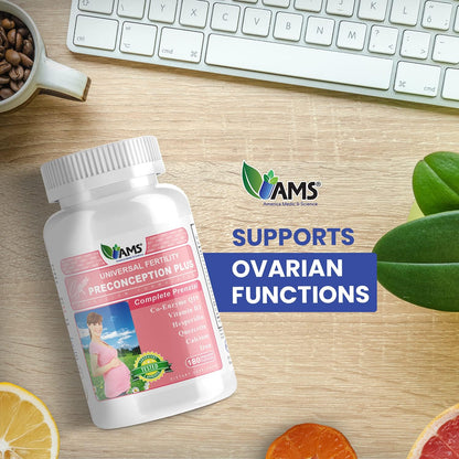 Preconception Plus (180 Capsules) – Fertility and Antenatal Supplement for Women Trying to Conceive