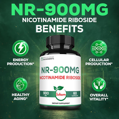 Satoomi NAD Supplement with Liposomal Nicotinamide Riboside – Cellular Energy & Repair, Vitality, Healthy Ageing – 60 Capsules for 30 Days