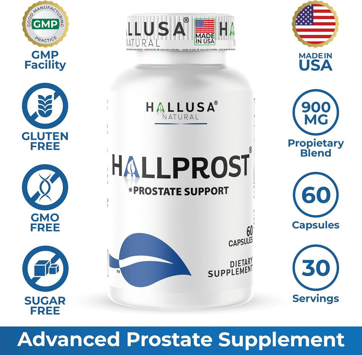 Hallusa Natural Hallprost – Prostate & Urinary Support Supplement (60 Capsules) - görsel 8