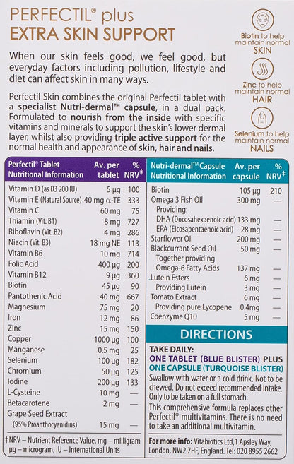 Perfectil Plus Skin Extra Support Tablets & Capsules (28 Pack)