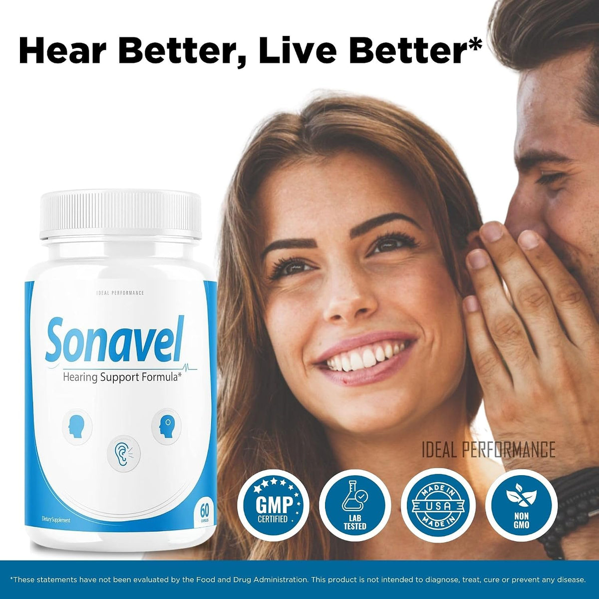 Sonavel Hearing Support Formula - Tinnitus Support Capsules (60 Capsules) - görsel 4