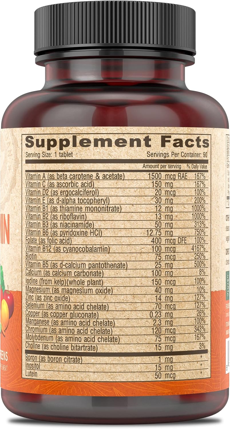 DEVA Vegan Iron-Free Multivitamin & Mineral Supplement with Green Food Blend - 90 Coated Tablets - görsel 2