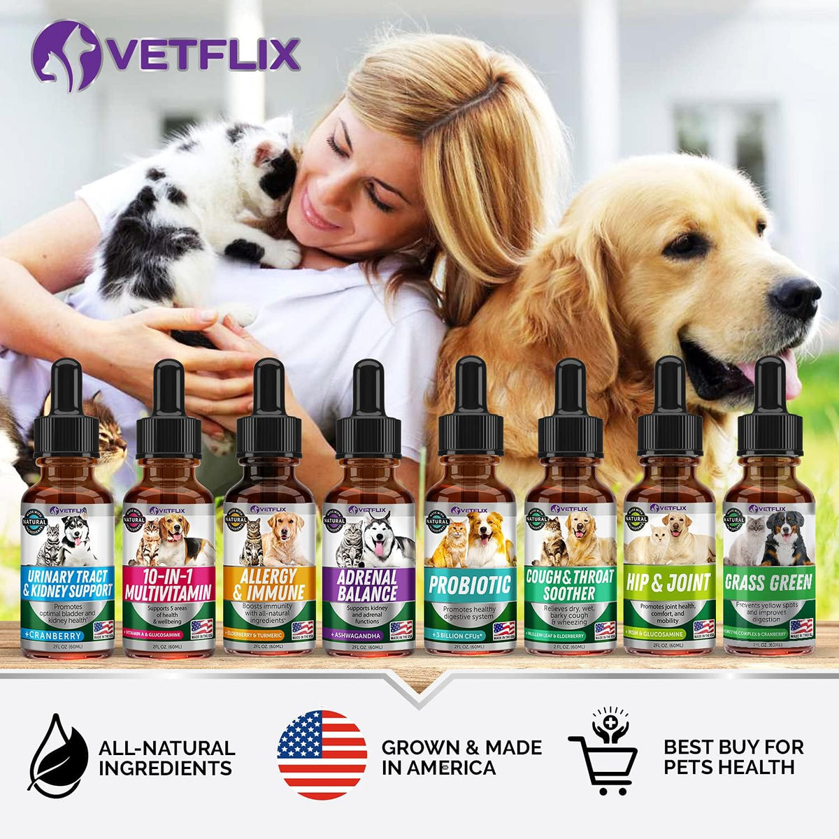 Premium Probiotics Liquid for Dogs, Cats, Puppies and Kittens, 2 Fl Oz - görsel 9