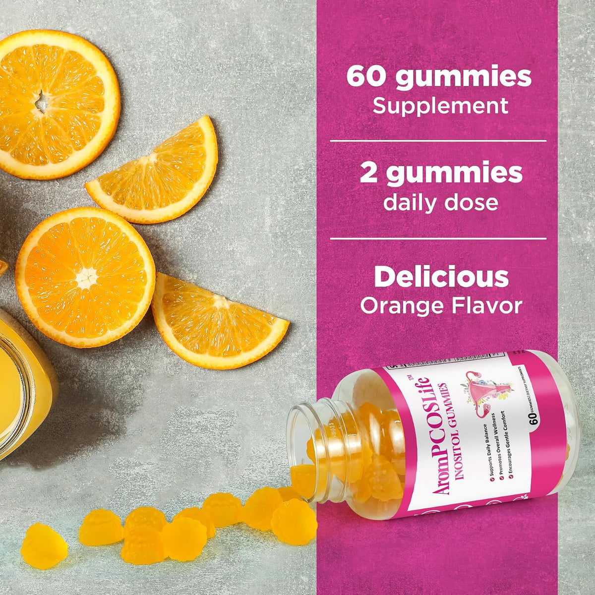 AromPCOSLife Inositol Gummies for Women - görsel 7