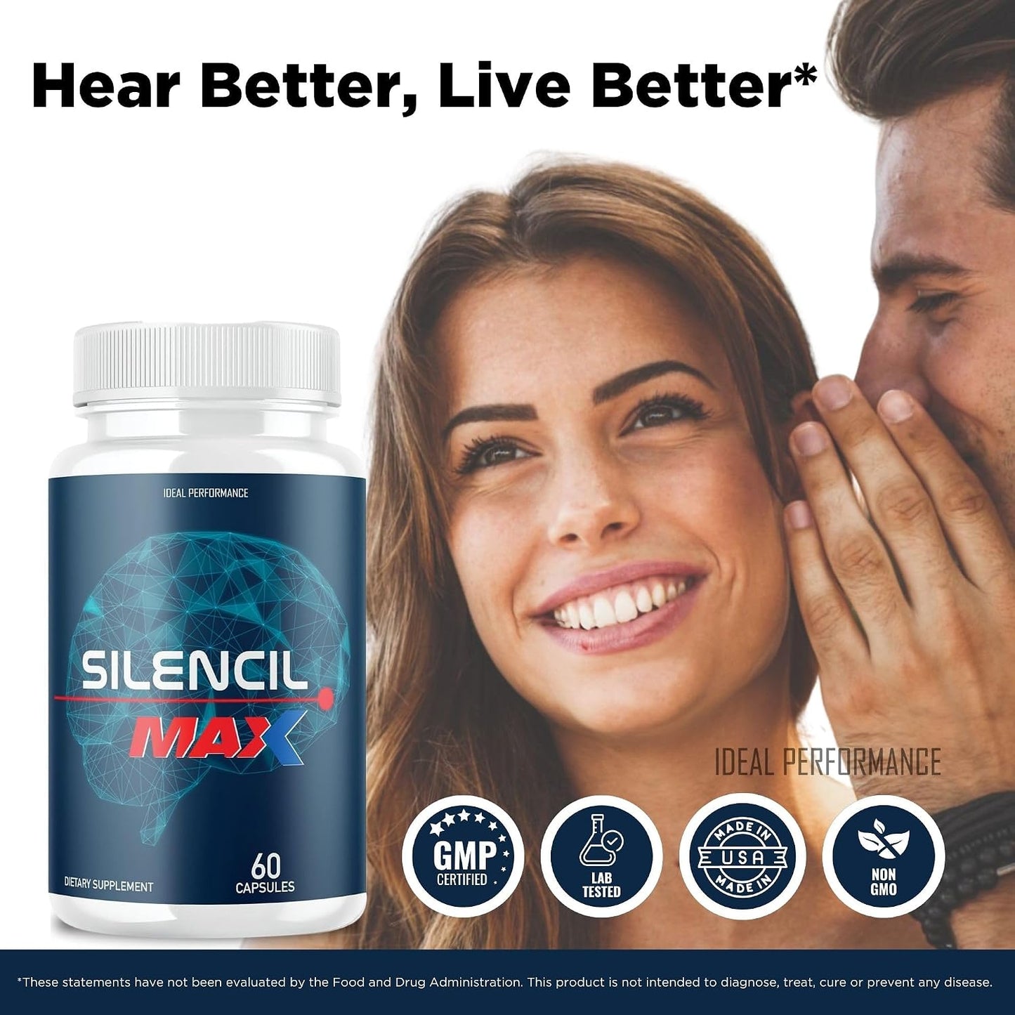 Silencil Tinnitus Max Supplement - 60 Capsules - görsel 4