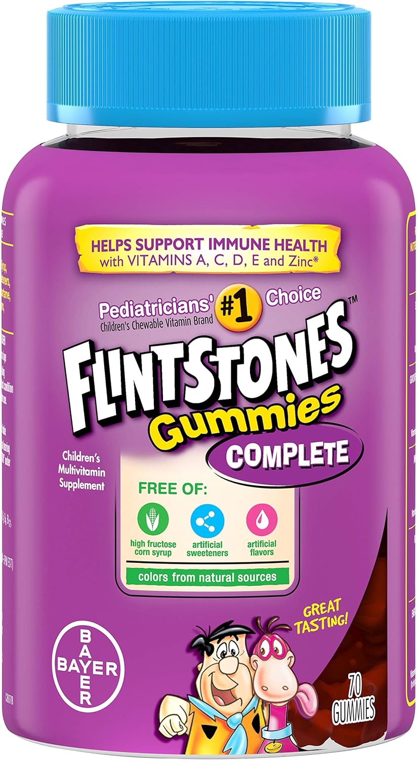 Flintstones Children's Complete Multivitamin Gummies, 70 Count - görsel 1