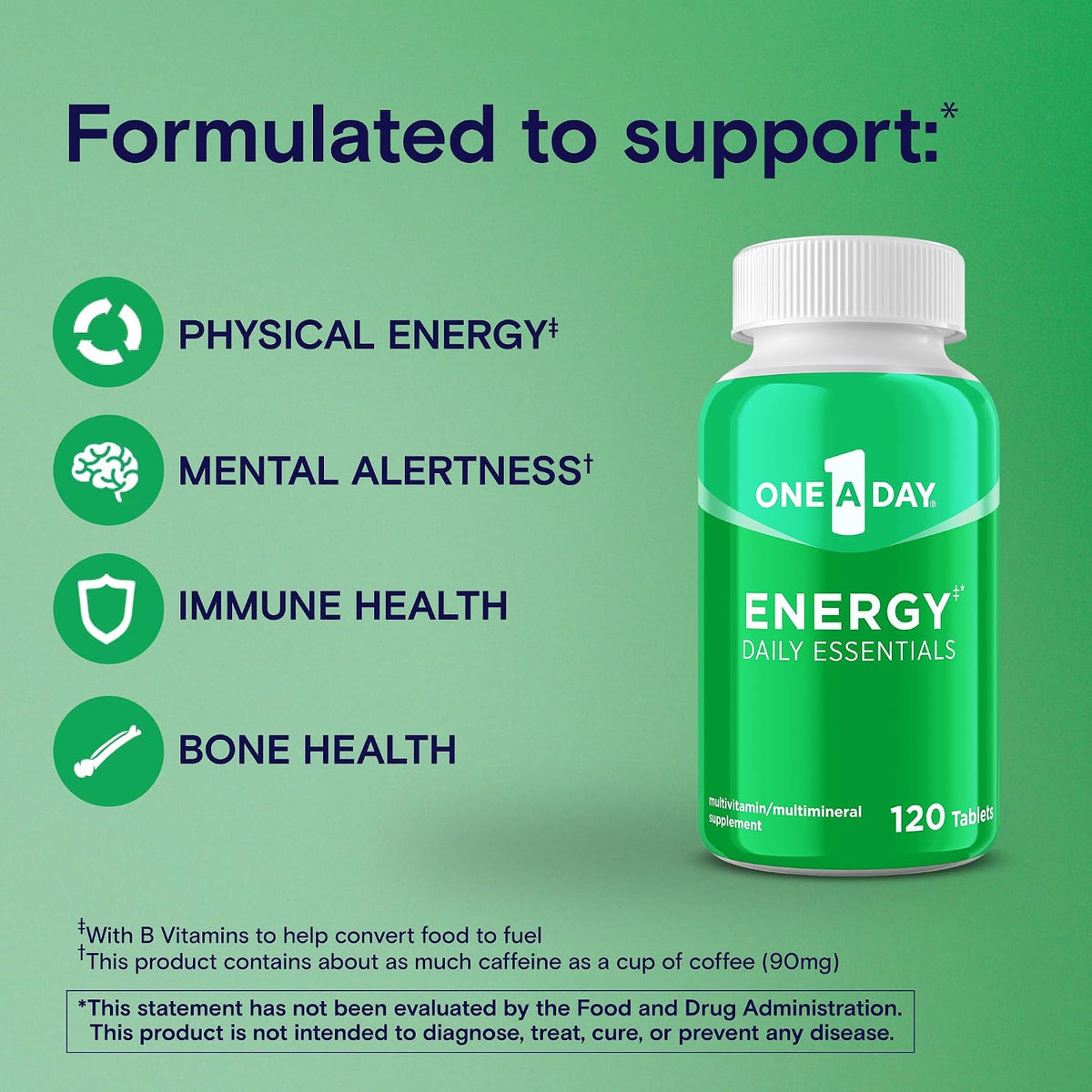 One A Day Energy Daily Essentials Multivitamin - 120 Tablets - görsel 3