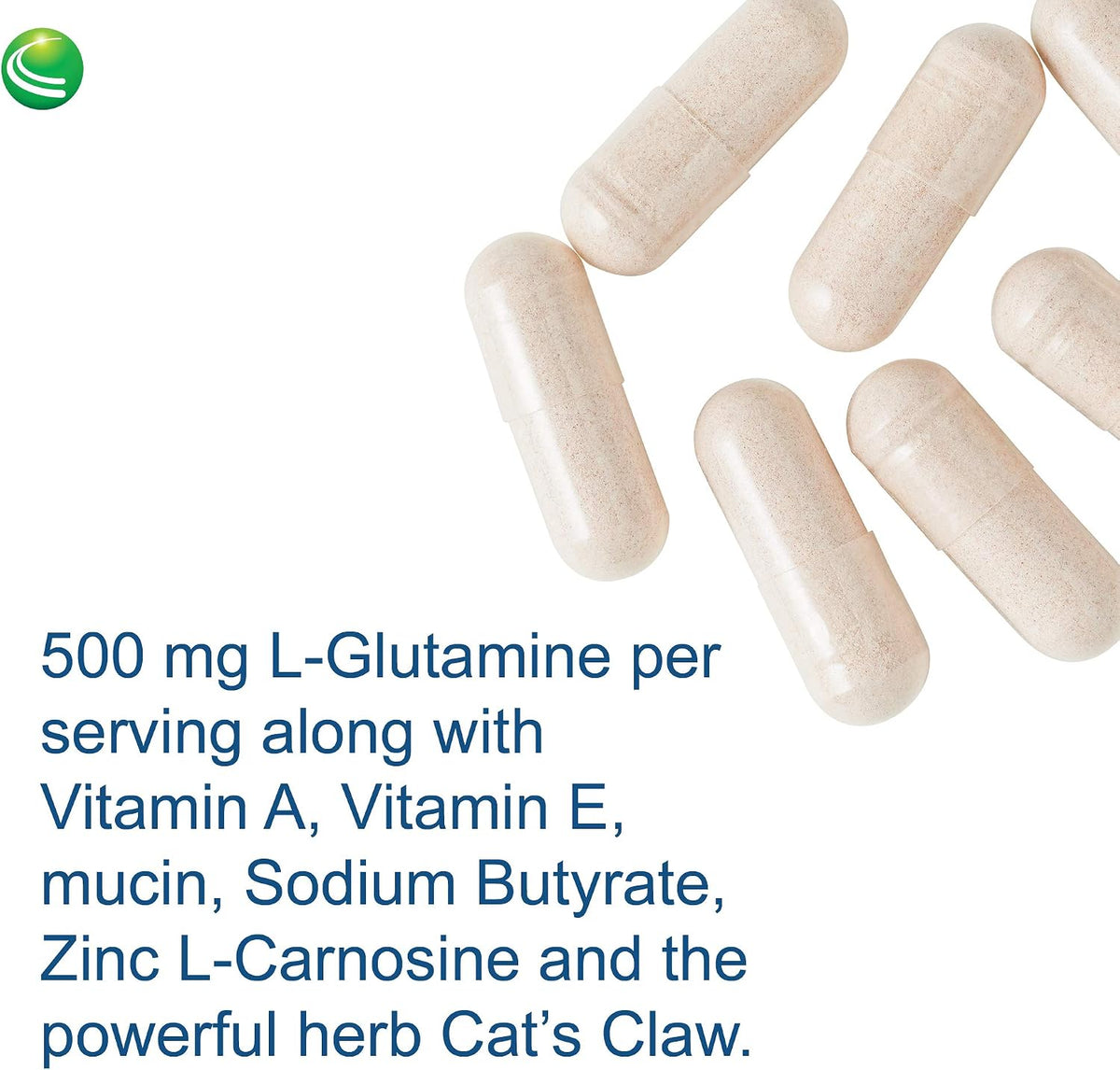 Nutra BioGenesis Intestinal Repair Capsules - Gut Health Supplement with Sodium Butyrate, L-Glutamine - 120 Capsules - görsel 6