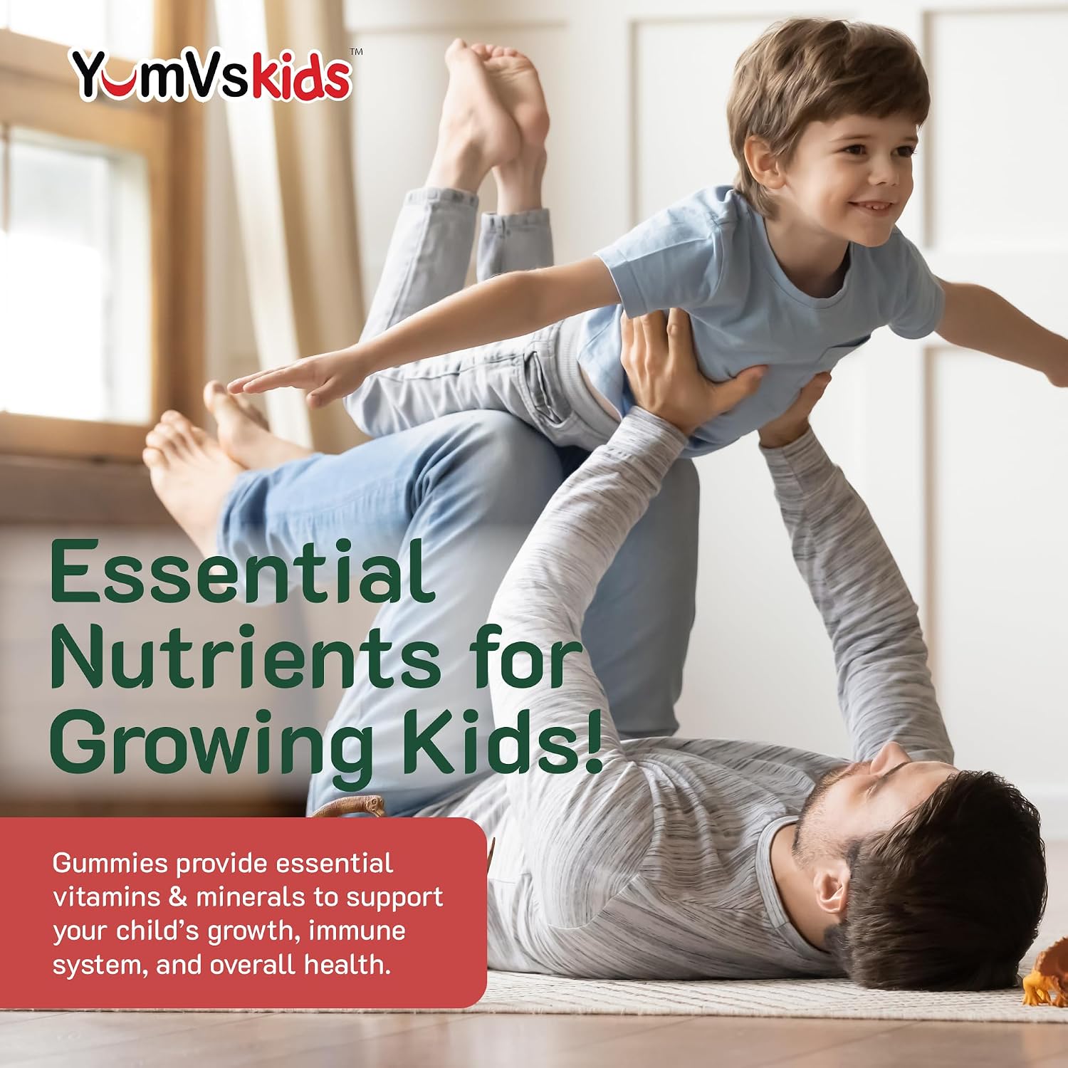 YumVs Kids Multivitamin Gummies - Fruit Flavoured - 120 Count - görsel 8