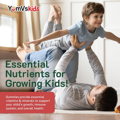 YumVs Kids Multivitamin Gummies - Fruit Flavoured - 120 Count