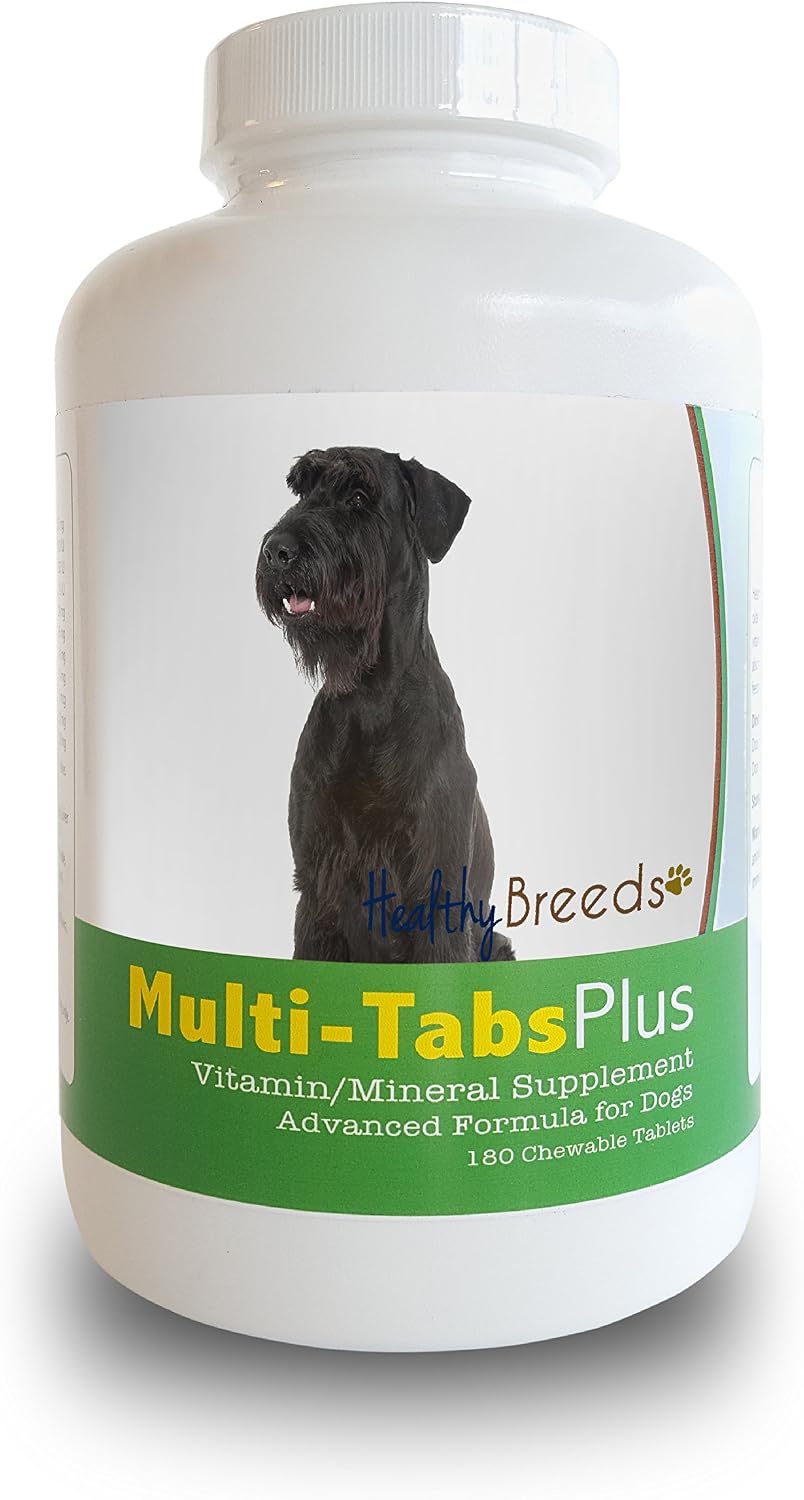Healthy Breeds Giant Schnauzer Multi-Tabs Plus Chewable Tablets 180 Count - görsel 1