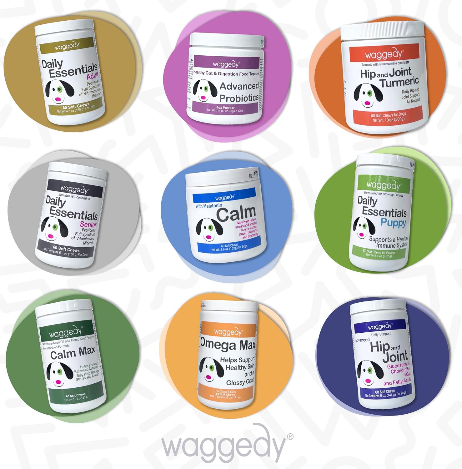 Waggedy Daily Essentials Adult Soft Chews – Dog Multivitamin & Immune Support (120 Chews) - görsel 8