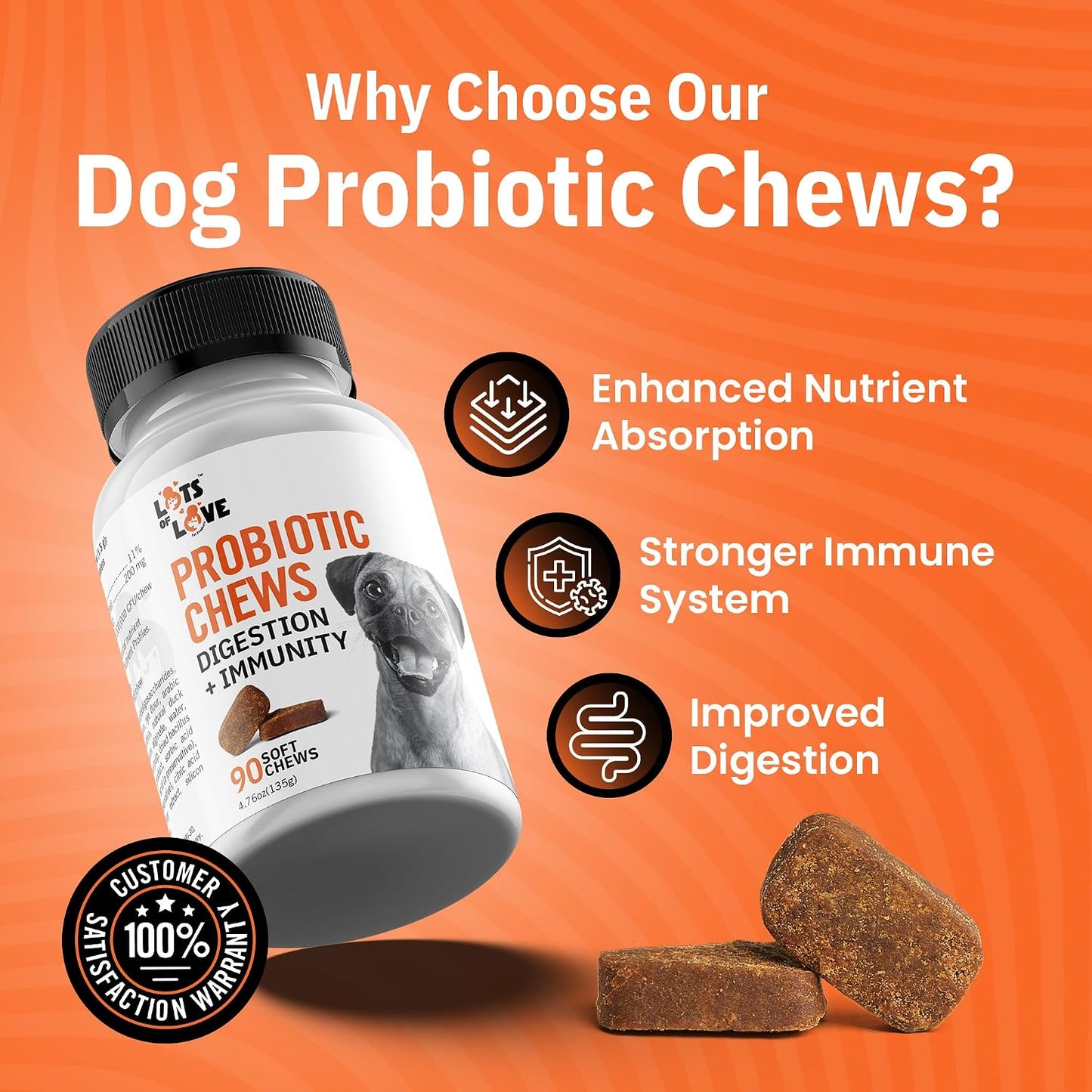 Dog Probiotic Chews (90 Count) - görsel 4