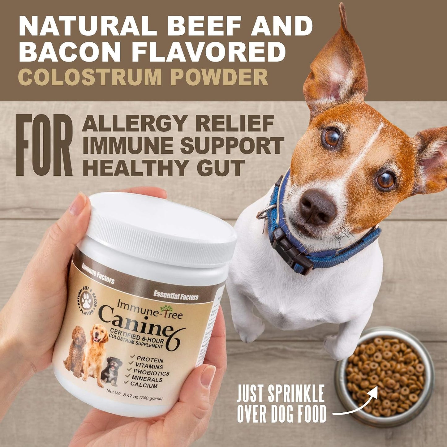 Immune-Tree Bovine Colostrum Powder for Dogs and Puppies – Immune Support, Allergy Relief, Digestive Health (240g) - görsel 2