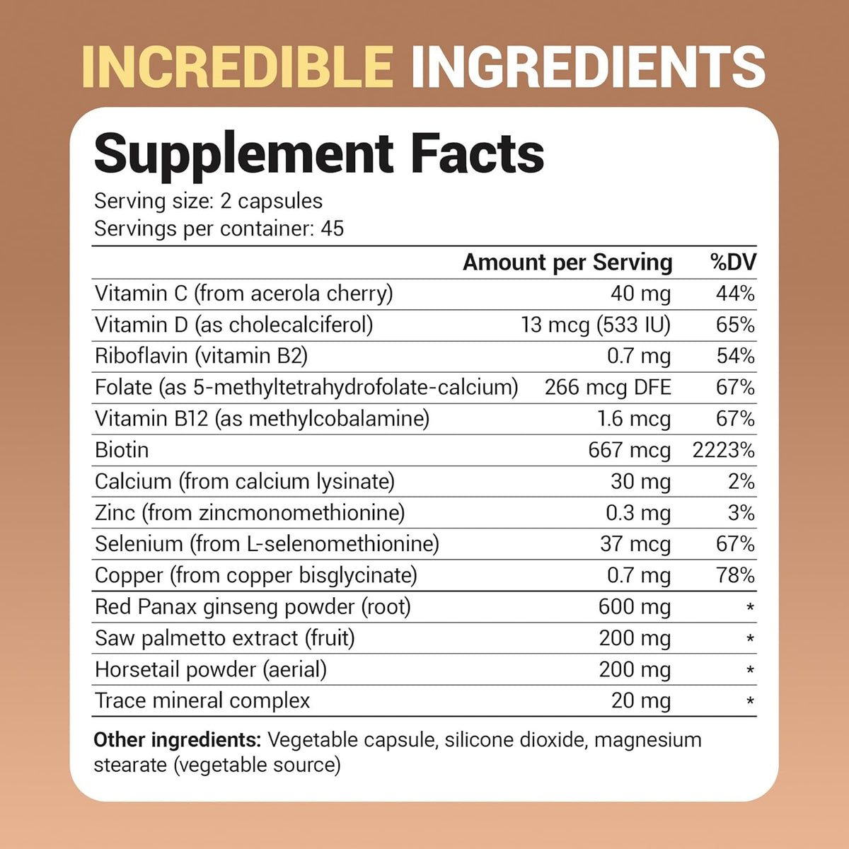 Dr. Berg All-in-One Vitamins for Hair, Skin & Nails - Advanced Formula with Biotin, Saw Palmetto, DHT Blocker & Trace Minerals - 90 Veg Capsules - görsel 7