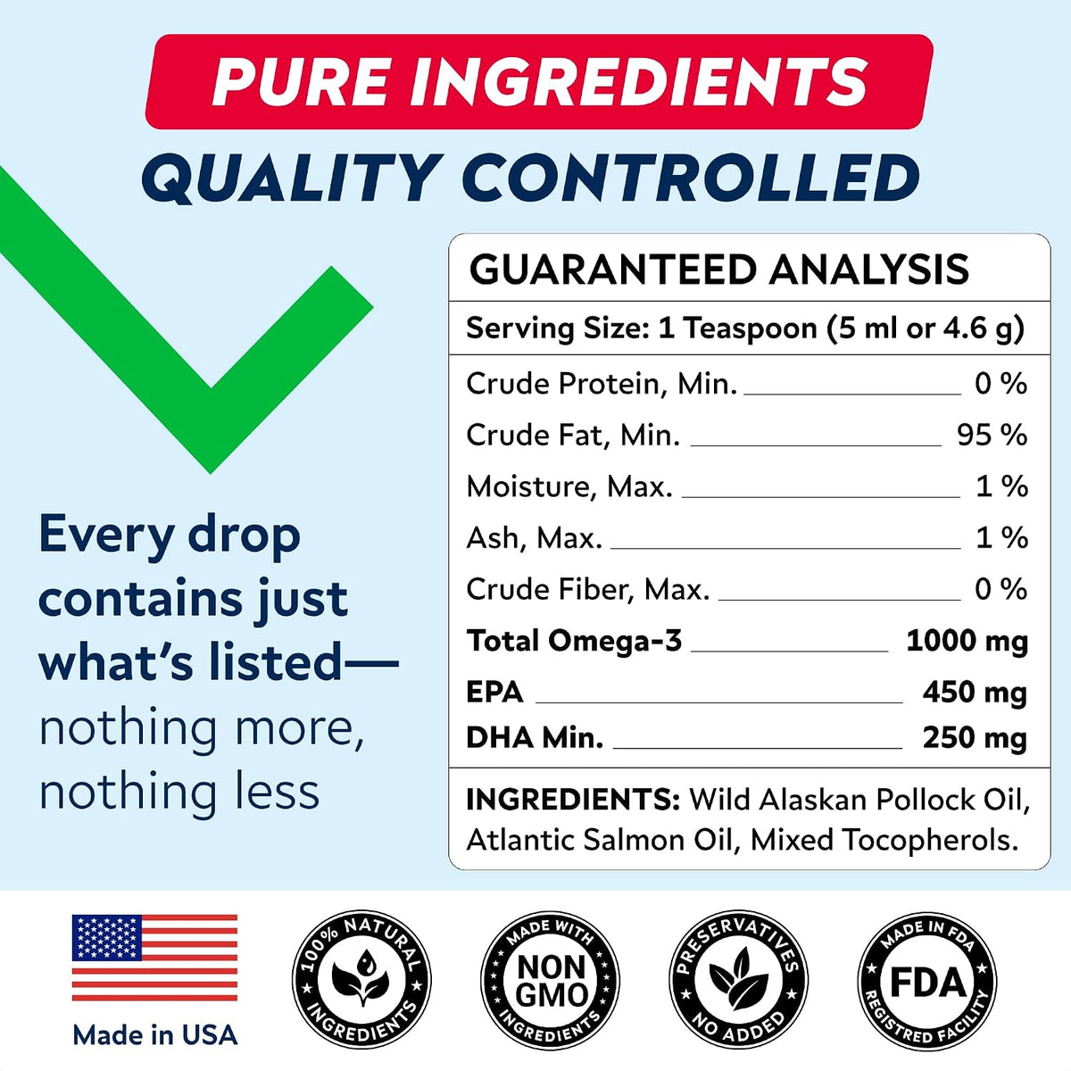 STRELLALAB Fish Oil for Dogs & Cats - Natural Omega-3 Supplement - Liquid for Skin, Coat and Joint Support - 473 ml - görsel 5