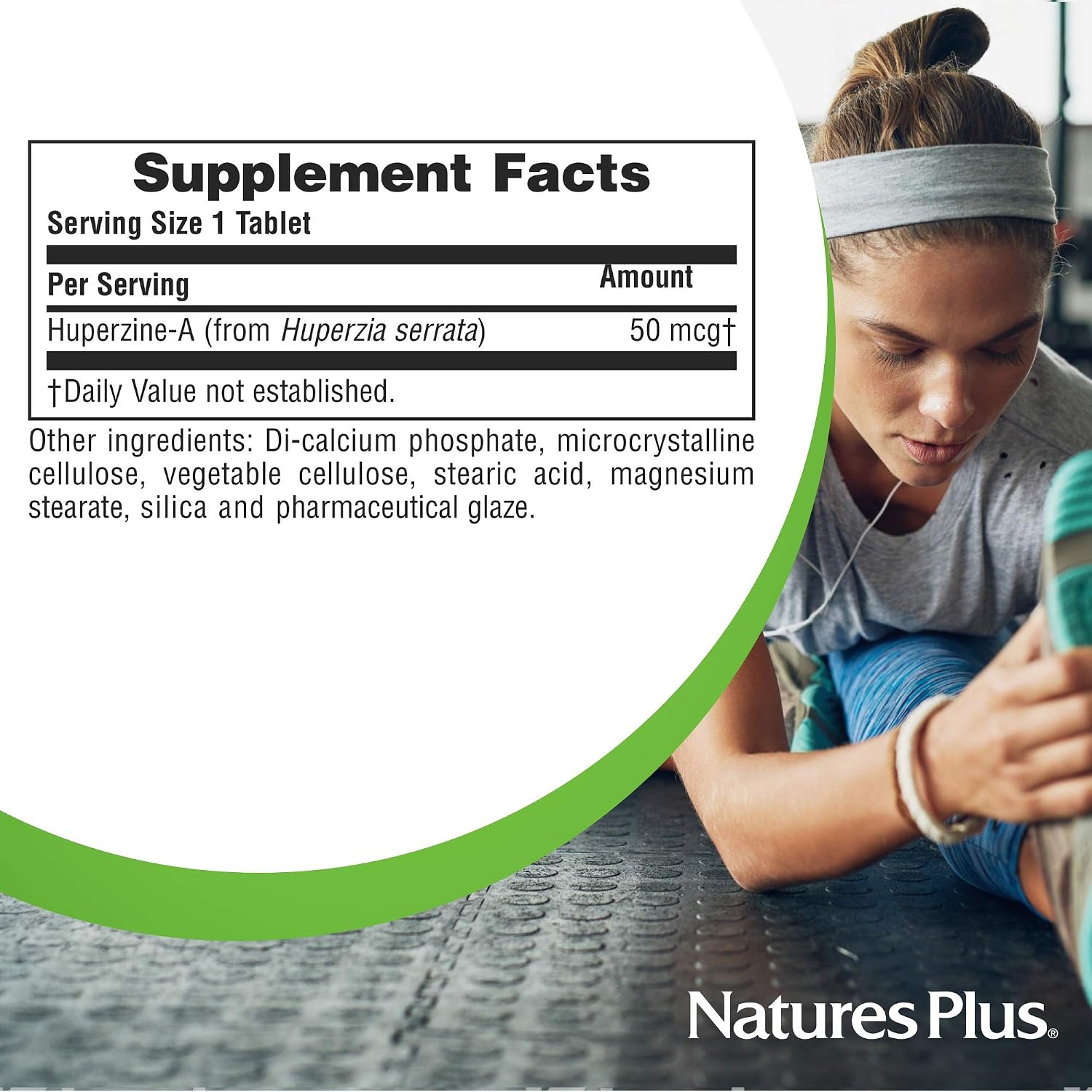 NaturesPlus Huperzine Rx-Brain - Brain Support Supplement for Memory and Cognitive Function - 30 Tablets - görsel 6