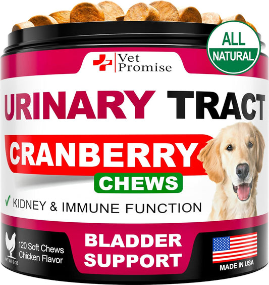 Dog UTI Chews - Advanced Cranberry Supplement for Dogs
