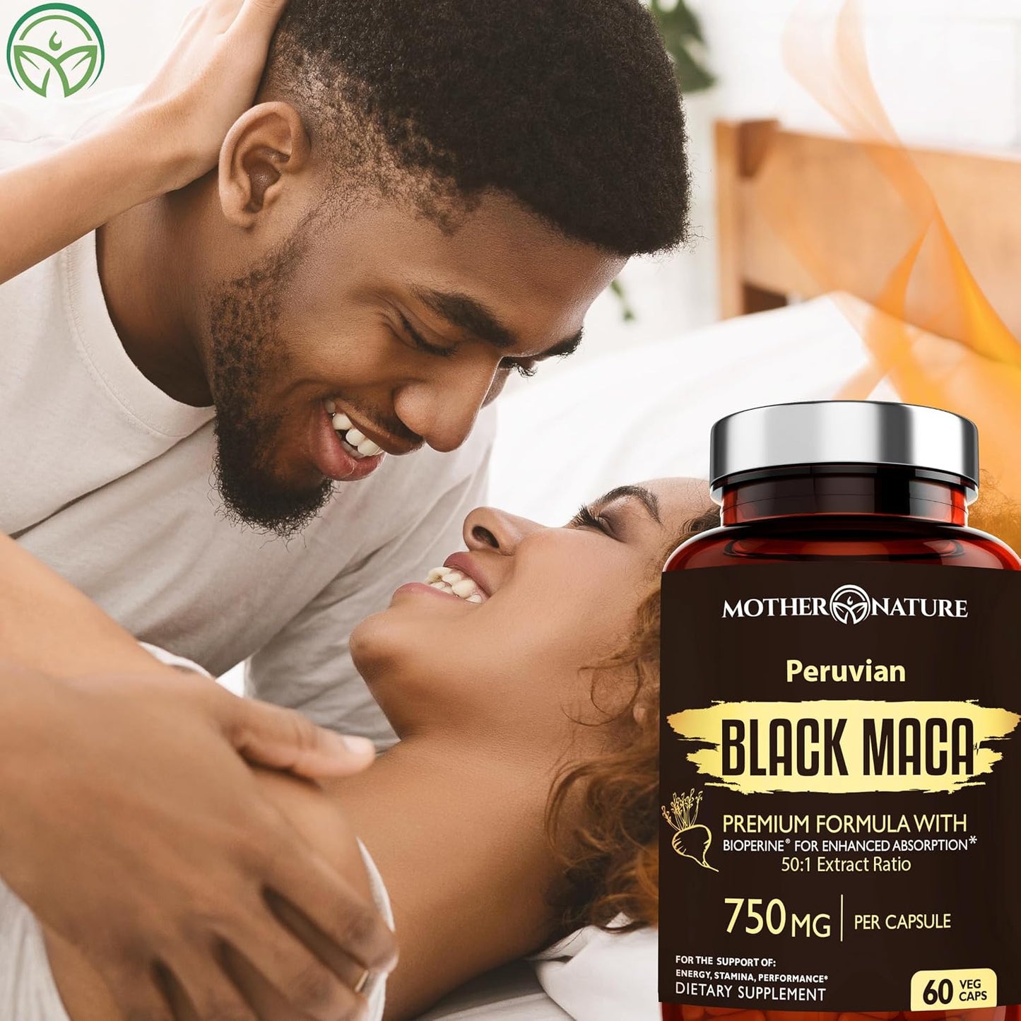 MNO Black Maca Root 50:1 750mg Organic Peruvian Maca, 60 Vegan Capsules - görsel 2