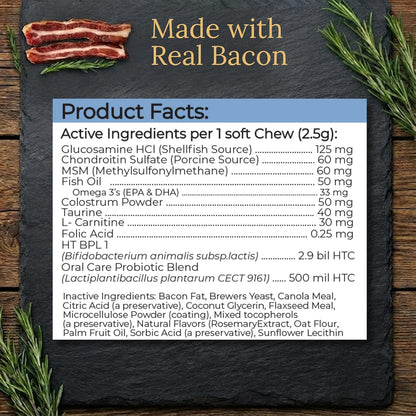 Prestige Breed Multivitamins, Balanced Nutrition for Your Chihuahua, 90 Chews, Made in the USA with Real Bacon