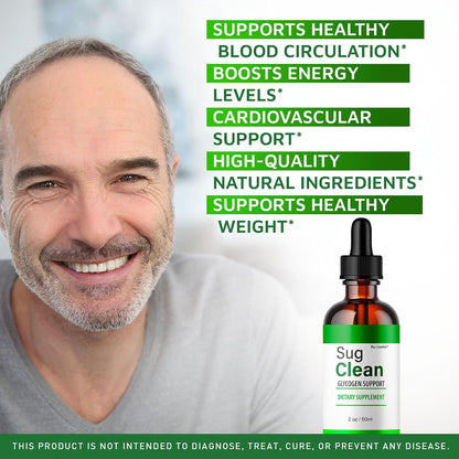 Sug Clean Drops - Premium All-Natural Food Supplement, 5 Bottles