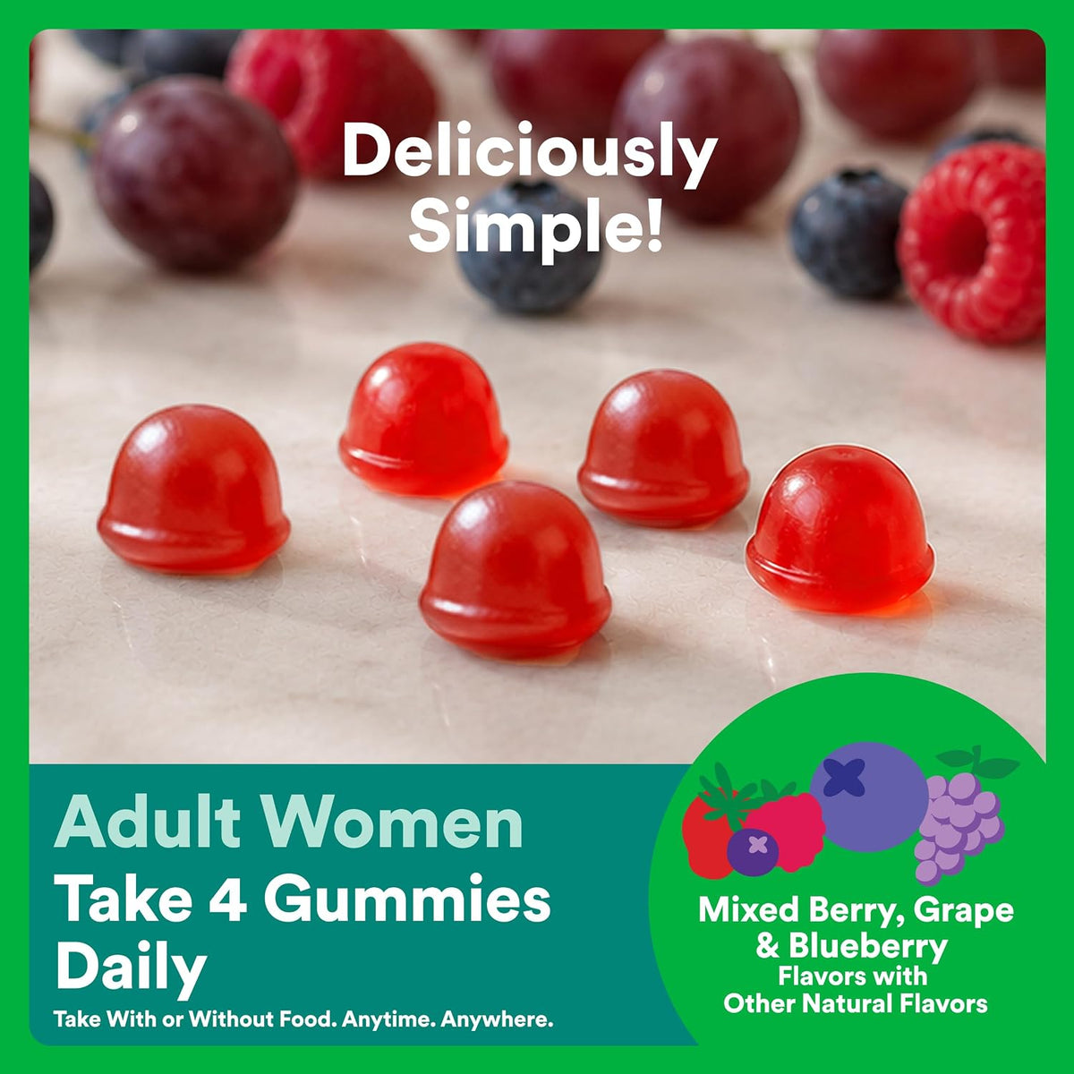 SmartyPants Organic Prenatal Vitamins for Women, Multivitamin Gummies: Biotin, Methylfolate, Omega 3 (ALA), Vitamin D3, C, Vitamin B12, B6, A, K2 & Zinc, Choline, Vegetarian, 120 Count (30 Day Supply) - görsel 7
