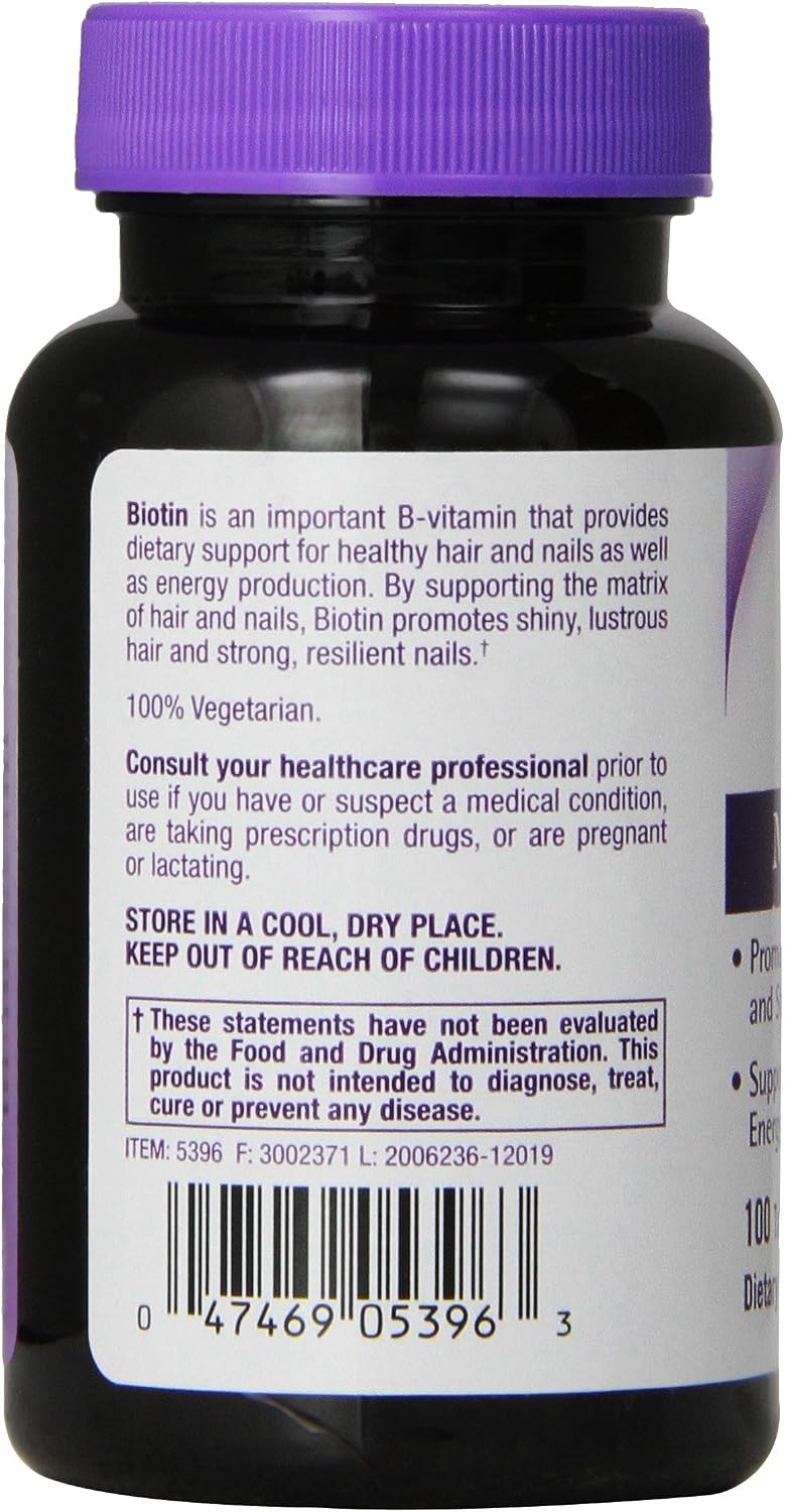 Natrol Biotin Maximum Strength Tablets, 10,000 mcg, 100 Count - görsel 2