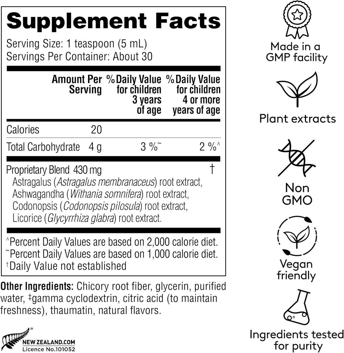 Harker Herbals Children's Immune Daily Syrup - Herbal Health & Energy Support with Astragalus, Codonopsis, Ashwagandha & Liquorice Root, Natural Mint Flavour, Plant-Based (150 ml) - görsel 2