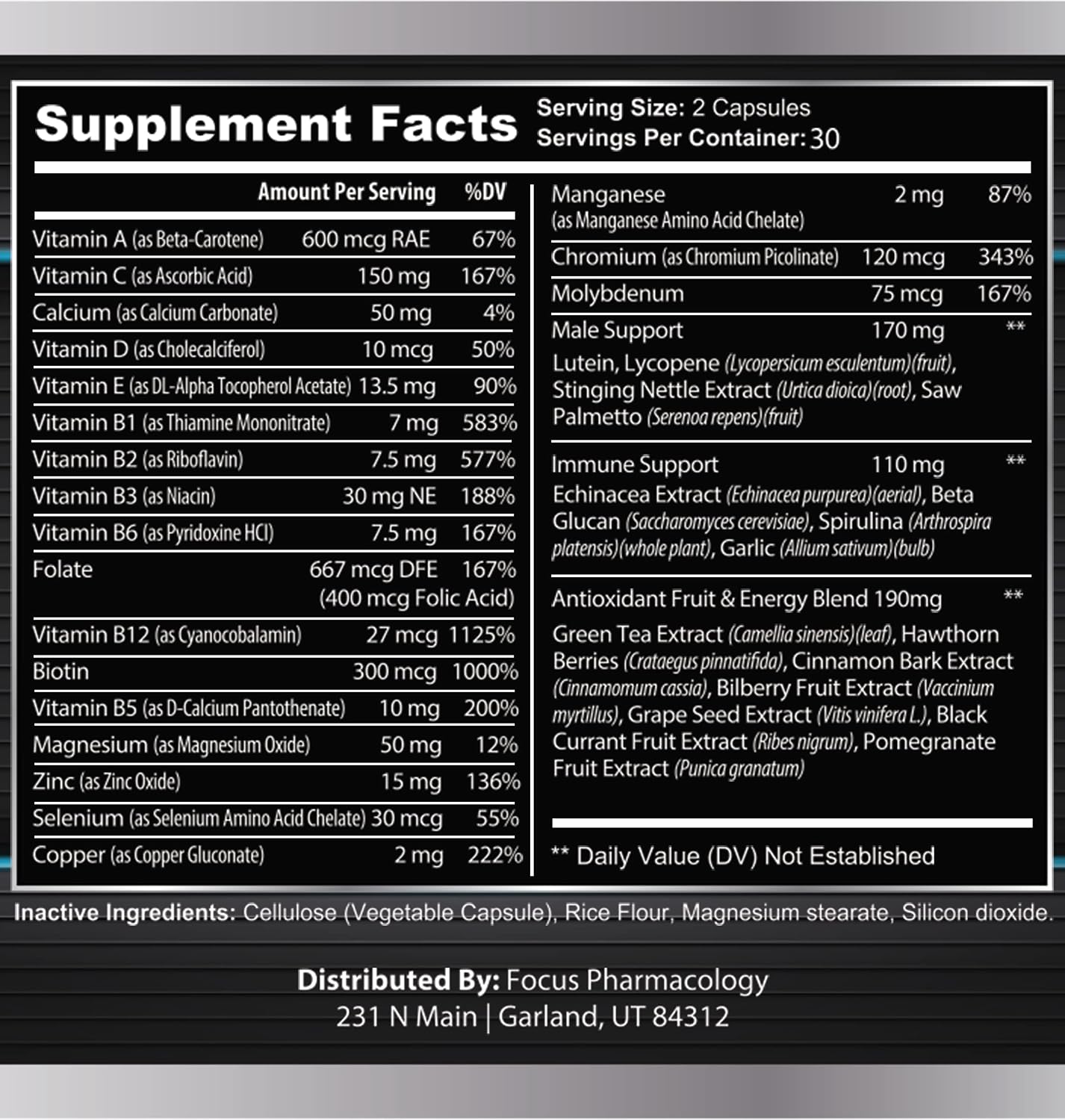 Men's Daily Super Multivitamin - 60 Tablets Blend of Vitamins, Minerals and Herbs - görsel 5