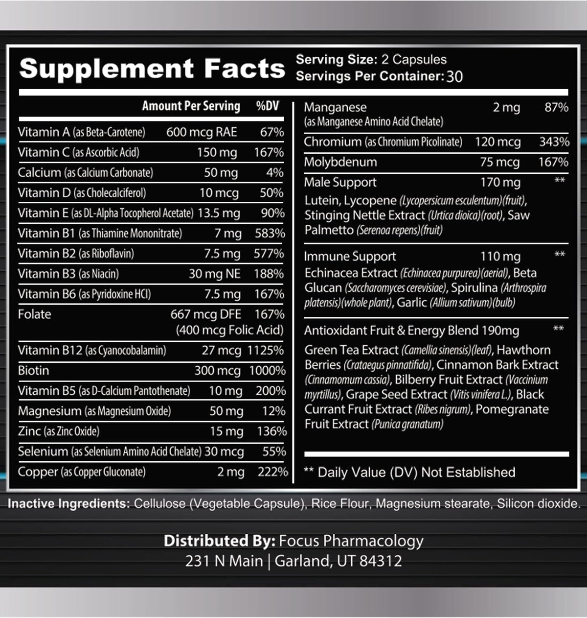 Men's Daily Super Multivitamin - 60 Tablets Blend of Vitamins, Minerals and Herbs - görsel 5